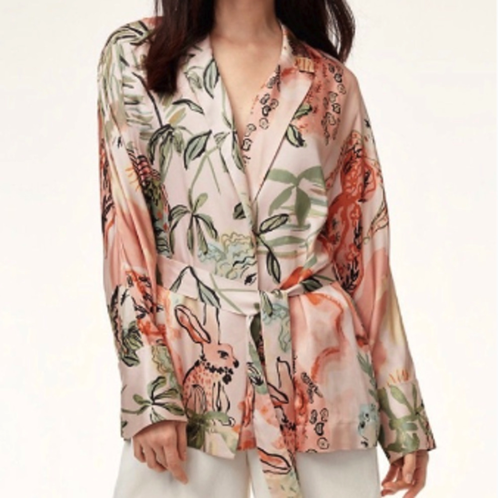 Wilfred X Aritzia Oriane Robe Denude Lily Pad Womens Medium